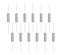 sourcing map 12 Pcs 4.3K ohm Resistor 5 Watt Metal Film Fixed Resistor for Breadboard and DIY Electronics