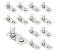 sourcing map 12 Pcs AA Battery Contact Spring Nickeling Plate, 28 mm x 12mm Negative to Positive Conversion Spring Replacements for PCB Mounting and Battery Holder