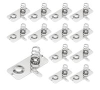 sourcing map 12 Pcs AA Battery Contact Spring Nickeling Plate, 28 mm x 12mm Positive to Negative Conversion Spring Replacement for PCB Mounting and Battery Holders
