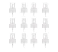 sourcing map 12 Pcs Clear Spray Top, 28/410 Fine Mist Sprayer Reusable Replacement Spray Bottle Pump Plastic Top for Cosmetic Perfume and Body Sprays Bottle