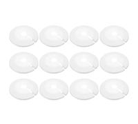 sourcing map 12 Pcs Flange Water Pipe Cover, 3.9"x 0.8"x 0.5" Plastic Round Escutcheon Pipe Collar Pipe Cover Radiator Wall Split Flange for 30-55mm/1.18"-2.17" Out Diameter Pipe Tube, White