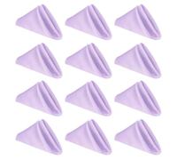 sourcing map 12 Pcs Lavender Satin Napkins, 12x12 Inch Dinner Napkins Cloth Washable Polyester Soft Square Table Decoration for Restaurant Parties Wedding Dining Banquet Event