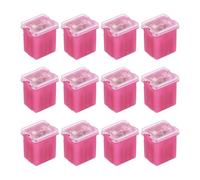 sourcing map 12 Pcs Low profile Car Fuses,32V DC 30A Box Shaped Cartridge Fuse Automotive for Pickup Trucks,Cars,Rvs,Boats