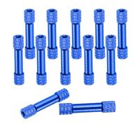 sourcing map 12 Pcs M3 x 30mm Knurled Aluminum Standoff Double-Head Spacer Column for FPV Drone RC Airplane Racing Car Simracing, Dark Blue