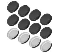 sourcing map 12 Pcs Mason Jar Lids, Colored Tinplate Canning Lids with Label for Regular Mouth Mason Jar for Fermenting Pickling Meal Prep Freezing, Preserving, Black(86mm)