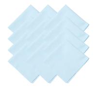 sourcing map 12 Pcs Microfiber Cleaning Cloth for Glasses, 11.8 x 11.8 Inch Eyeglass Cleaning Cloth, Glasses Cleaner Wipes for Electronics Lenses Screens Cameras Cell Phones, Light Blue