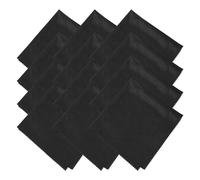 sourcing map 12 Pcs Microfiber Cleaning Cloth for Glasses, 11.8 x 11.8 Inch Eyeglass Cleaning Cloth, Glasses Cleaner Wipes for Electronics Lenses Screens Cameras Cell Phones, Black