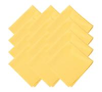 sourcing map 12 Pcs Microfiber Cleaning Cloth for Glasses, 11.8 x 11.8 Inch Eyeglass Cleaning Cloth, Glasses Cleaner Wipes for Electronics Lenses Screens Cameras Cell Phones, Yellow