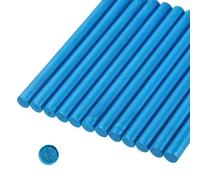 sourcing map 12 Pcs Navy Blue Cylinder Sealing Wax Stick Glue Gun Wax Seal Rod Craft Adhesive Waxing for Letter Seal Wax Stamp,Wedding Invitations, Packaging Decoration