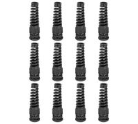 sourcing map 12 Pcs PG11 Cable Glands Adjustable 5-10mm PA66 Nylon IP68 Waterproof Connectors with Dual Seals Anti-Corrosion for Industrial/Outdoor Electrical Systems