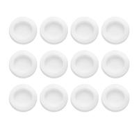 sourcing map 12 Pcs Piggy Bank Plug 26 Mm/1.02" ID 36 Mm/1.42" OD Plastic Round Stoppers Plugs Saving Box Plug Replacement Bank Hole Sealing Plug for Coin Bank Money Saving Box, White