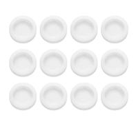 sourcing map 12 Pcs Piggy Bank Plug 32 Mm/1.26" ID 42 Mm/1.65" OD Plastic Round Stoppers Plugs Saving Box Plug Replacement Bank Hole Sealing Plug for Coin Bank Money Saving Box, White