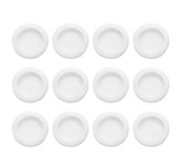 sourcing map 12 Pcs Piggy Bank Plug 38 Mm/1.5" ID 49 Mm/1.93" OD Plastic Round Stoppers Plugs Saving Box Plug Replacement Bank Hole Sealing Plug for Coin Bank Money Saving Box, White