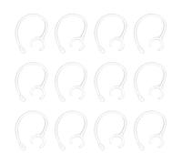 sourcing map 12 Pcs Replacement Ear Hooks 10.5mm/0.41", Clear Soft PC