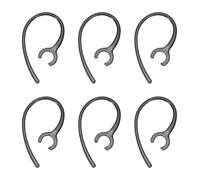 sourcing map 12 Pcs Replacement Ear Hooks 9mm/0.35", Black Soft PC