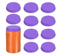 sourcing map 12 Pcs Silicone Can Covers Airtight Seal Reusable Wine Corks Purple Rubber Bottle for Parties Home Kitchen Accessory Beverage Storage