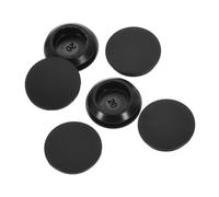 sourcing map 12 Pcs Silicone Plugs, Rubber Round Snap in Locking Hole Plugs for 20-22mm Hole, Hole Stoppers Waterproof Hole Plug for Metal Tube, Furniture End Caps Inserts, Black