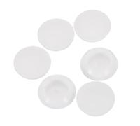 sourcing map 12 Pcs Silicone Plugs, Rubber Round Snap in Locking Hole Plugs for 20-22mm Hole, Hole Stoppers Waterproof Hole Plug for Metal Tube, Furniture End Caps Inserts, White