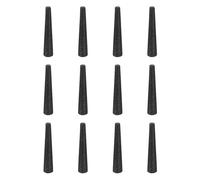 sourcing map 12 Pcs Silicone Rubber Tapered Plug, 1.6mm to 3.2mm High-Temperature Solid Rubber Stoppers Silicone Plugs for Hole Plugs, Spraying, Coating, Painting Protection, Black, 17mm