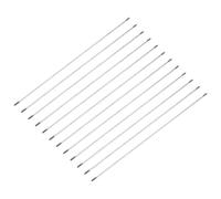sourcing map 12 Pcs Silver Pushrod Connector Linkage, M3 Threaded Rod 304 Stainless Steel Double End RC Servo Push Rods for RC Airplane Car Boat Helicopter DIY Model Parts, 300mm/11.81"