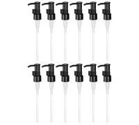 sourcing map 12 Pcs Soap Dispenser Pump Heads, Lotion Hand Soap Dispensers Top Pumps Replacement Clip-on Pumphead for Standard 20/410 Thread Size Lotion Shampoo Bottle in Kitchen Bathroom Black