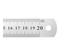 sourcing map 12 Pcs Steel Ruler 8"x1-1/32" Machinist Metal Ruler Carbon Steel Metric Straight Edge Measuring Tools 0.4mm Thick for Engineering Architect Drawing Home Office