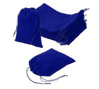 sourcing map 12 Pcs Velvet Drawstring Bag, 6.7 x 9 Inch Jewelry Velvet Pouches Gift Bags for Wedding Party Favor Candy Jewelry Packaging Organizing Storage, Blue