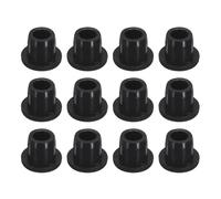 sourcing map 12 Pieces Black Plug Holes, H10 Waterproof Rubber Button Plug for 10mm / 0.39" Hole