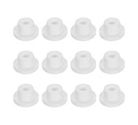 sourcing map 12 Pieces White Plug Holes, Waterproof Rubber Button Plug for 15mm / 0.6" Hole Bottles Pipes End Caps Round Sealing Plugs Flexible Rubber Stoppers