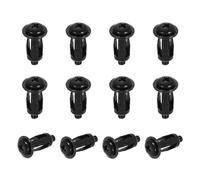 sourcing map 12 Set M4x22.5mm Jack Nuts, Carbon Steel Zinc Finish Expansion Screw Petal Nut, Multi-Grip Insert Rivet Nut Fasteners for Hollow Wall Iron Skin Line Use in Thin Soft Wall, Black
