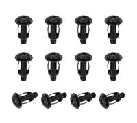 sourcing map 12 Set M6x28mm Jack Nuts, Carbon Steel Zinc Finish Expansion Screw Petal Nut, Multi-Grip Insert Rivet Nut Fasteners for Hollow Wall Iron Skin Line Use in Thin Soft Wall, Black