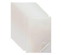 sourcing map 12 Sheets Holographic Sticker Paper, 8.3" x 11.7" Holographic Self-Adhesive A4 Transparent Waterproof Laminate Overlay Film for Photo Cards Scrapbook Decorations(Little Sand Star)