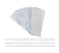 sourcing map 12 Sheets Scrapbook Textured Paper, Beige Scrapbooking Paper with Lace Fabric for Scrapbook Planner Book Card Junk Journal Supplies Card DIY Project, 3.94x5.51 Inch