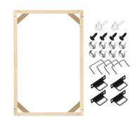 sourcing map 12 x 18 Inches Canvas Stretcher Bars, Wood Canvas Frame Kit Canvas Stretcher Frames DIY Stretcher Bars for Oil Paintings Prints Posters Home Decor