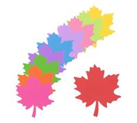 sourcing map 120 Pack Maple Leaf Cutouts Paper Bulletin Board Decorations Multi-Color 3.4x3.4 Inch for Teachers DIY Craft Chalkboard Wall Decoration