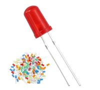 sourcing map 120 Pcs 5mm Multi LED Diode Lights Round DC High Brightness Lighting Bulb Lamps for Electronics Components Light Emitting Diodes(White/Red/Green/Blue/Yellow/Orange)