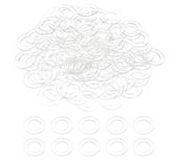 sourcing map 120 Pcs M12 PVC Flat Washers 12mm ID 20mm OD 1mm Thick Plain Washer Grommets Plastic Sheet Gasket Fastener Sealing Spacer Gasket Ring Water Hose Washers, Clear