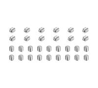 sourcing map 120 Pcs M3-0.5 x 3mm Grub Screws, 304 Stainless Steel Cup Point Allen Head Screws Internal Hex Socket Drive for Bathroom Fixtures Repair Furniture DIY Project