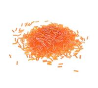 Sourcing Map 1200 Pcs Bugle Beads - 6.8x1.8mm Orange Tube Spacer, Glass Beads for Jewelry Making DIY Bracelets, Necklaces & Handicrafts