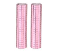 sourcing map 1200 Pcs Mirror Mosaic Tiles 5 x 5 mm Square Glass Self-Adhesive Disco Ball Mirror Tiles Sticker for DIY Craft Decoration Art Collage Card Making, Pink