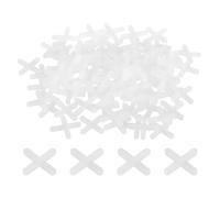 sourcing map 1200Pcs Tile Spacers, 3mm 1/8" Cross Shape Wall Floor Tile Spacer Tiling Tools for Ceramic Tile Installation, White