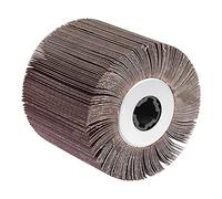 sourcing map 120mmx100mm Flap Wheel Abrasive Cloth Wire Drawing Polishing Sanding Wheel 240 Grit for Stainless Steel Metal Wood