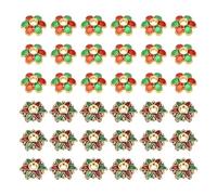 sourcing map 120pcs 2Styles Enamel Flower Bead Caps, Alloy Vintage Floral Loose Spacer Beads End Caps for Jewelry Making Necklace Bracelet DIY Crafts, Red-Green