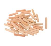 sourcing map 120Pcs 3/8" x 2" Wooden Dowel Pins, Wood Dowels Rods, Furniture Woodworking Grooved Fluted Pin, Wooden Dowels Fluted for Craft, DIY Projects