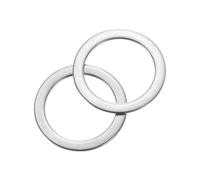 sourcing map 120Pcs 304 Stainless Steel Flat Washers, M10x14x0.2mm Ultra Thin Flat Spacers, Flat Ring Fasteners for Bolts Screws, Electronic Repair, Automotive, Mechanical Industry