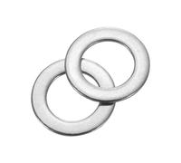 sourcing map 120Pcs 304 Stainless Steel Flat Washers, M6x10x0.2mm Ultra Thin Flat Spacers, Flat Ring Fasteners for Bolts Screws, Electronic Repair, Automotive, Mechanical Industry