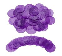 sourcing map 120Pcs Capiz Shells 2" Round Natural Shells with 2 Holes for Seashell Wind Chimes Curtain Shell Garland DIY Craft Wedding Home Decoration, Dark Purple