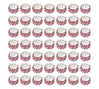 sourcing map 120Pcs European Large Hole Beads, Rhinestone Big Hole Rondelle Spacer Beads for DIY Bracelets Jewelry Making, Rose Red