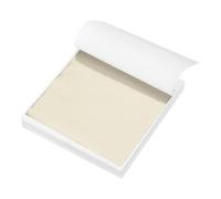 sourcing map 120pcs Leaf Sheets, 3.5" x 3.5" Metallic Foil Leaf Paper for DIY Crafts, Furniture, Nails, Paintings Decoration Light Gold