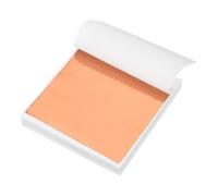 sourcing map 120pcs Leaf Sheets, 3.5" x 3.5" Metallic Foil Leaf Paper for DIY Crafts, Furniture, Nails, Paintings Decoration Rose Gold
